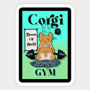 Corgi Bums of steel Sticker